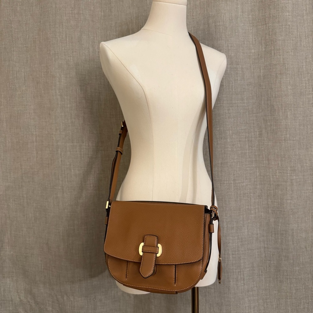 MICHAEL Michael Kors Tan Pebble Leather Crossbody Bag